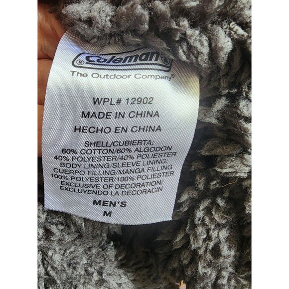 Coleman Men's Zip Front Jacket Size Medium Lined Hooded Gray - Picture 8 of 9